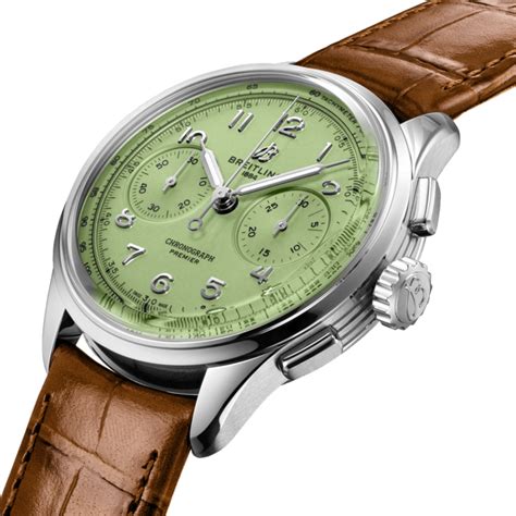 breitling green watches|breitling pistachio green.